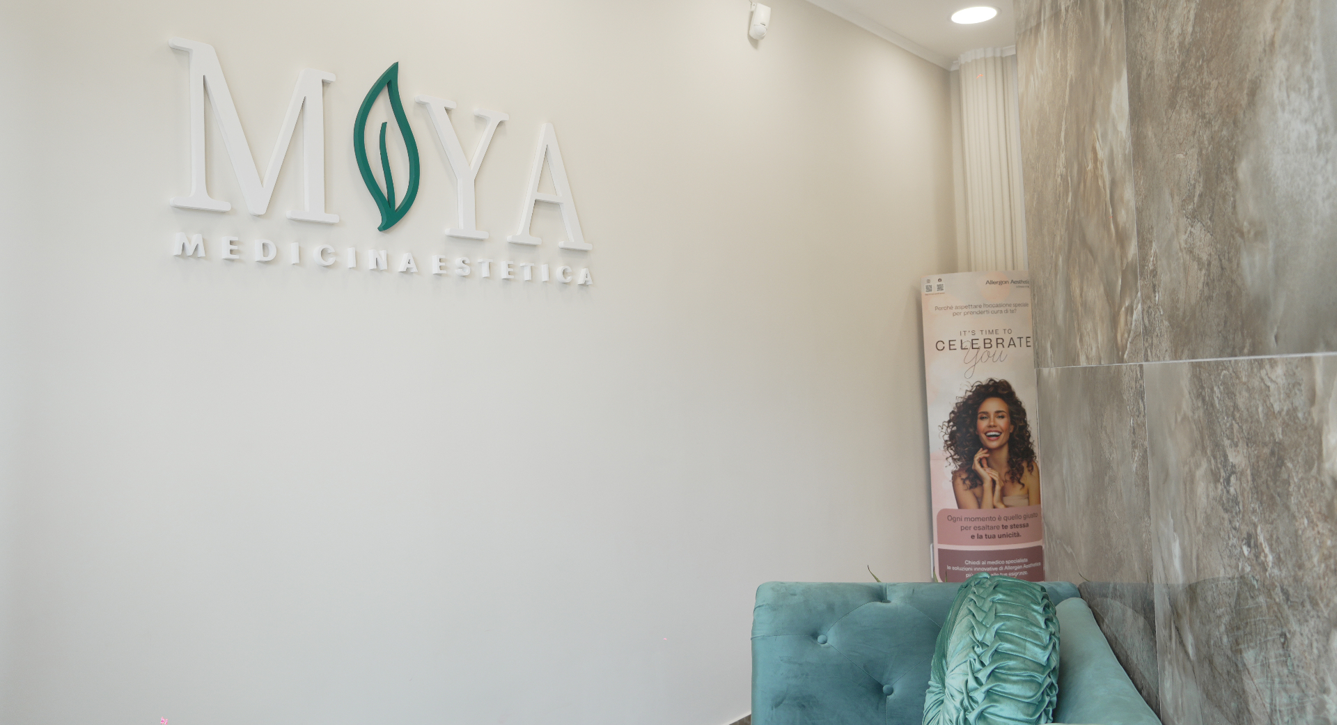 Interno del centro medico estetico Miya